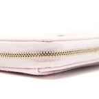 Chanel 22P Zip Card holder Caviar pink LGHW