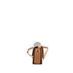Celine Teen Triomphe Bag In Triomphe Canvas / Nature Calfskin