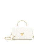 Chanel Seasonal Flap Bag Lambskin White GHW