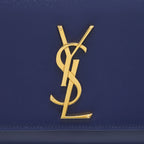 Saint Laurent/ YSL Clutch Caviar Blue GHW