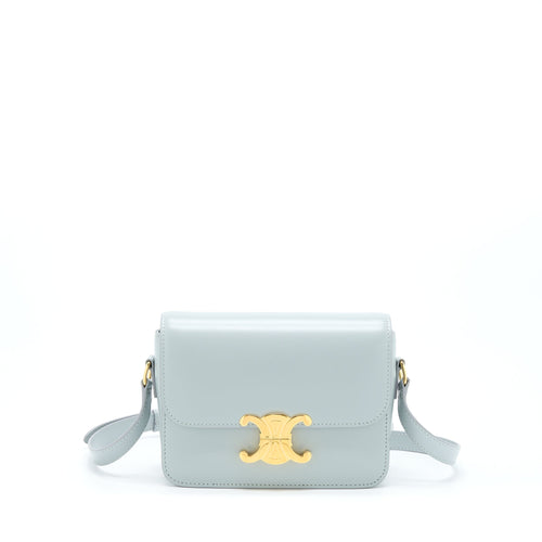 Celine Teen Triomphe Bag Calfskin Mineral