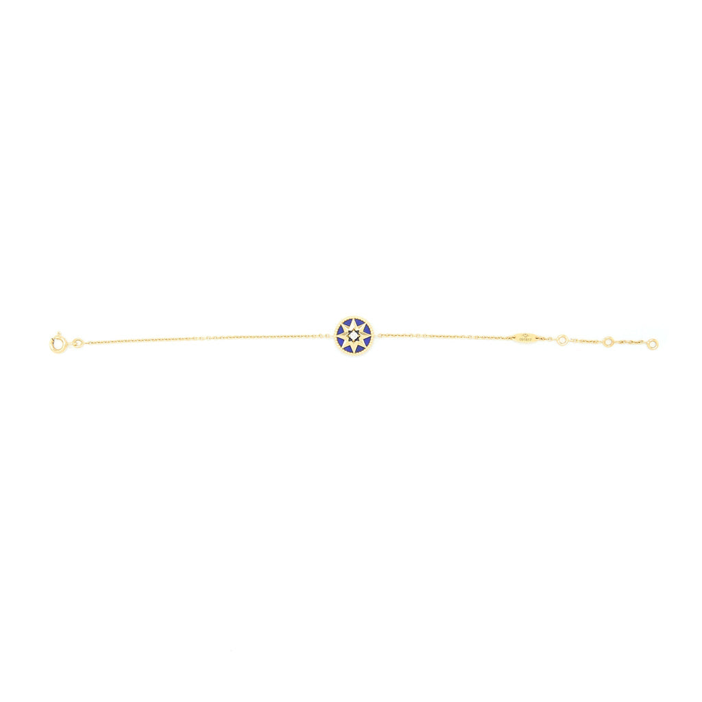 Dior Rose Des Vents Bracelet Yellow Gold Semi Precious Stone Diamond