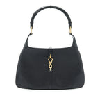 Gucci Vintage Jackie With Bamboo Handle Black GHW