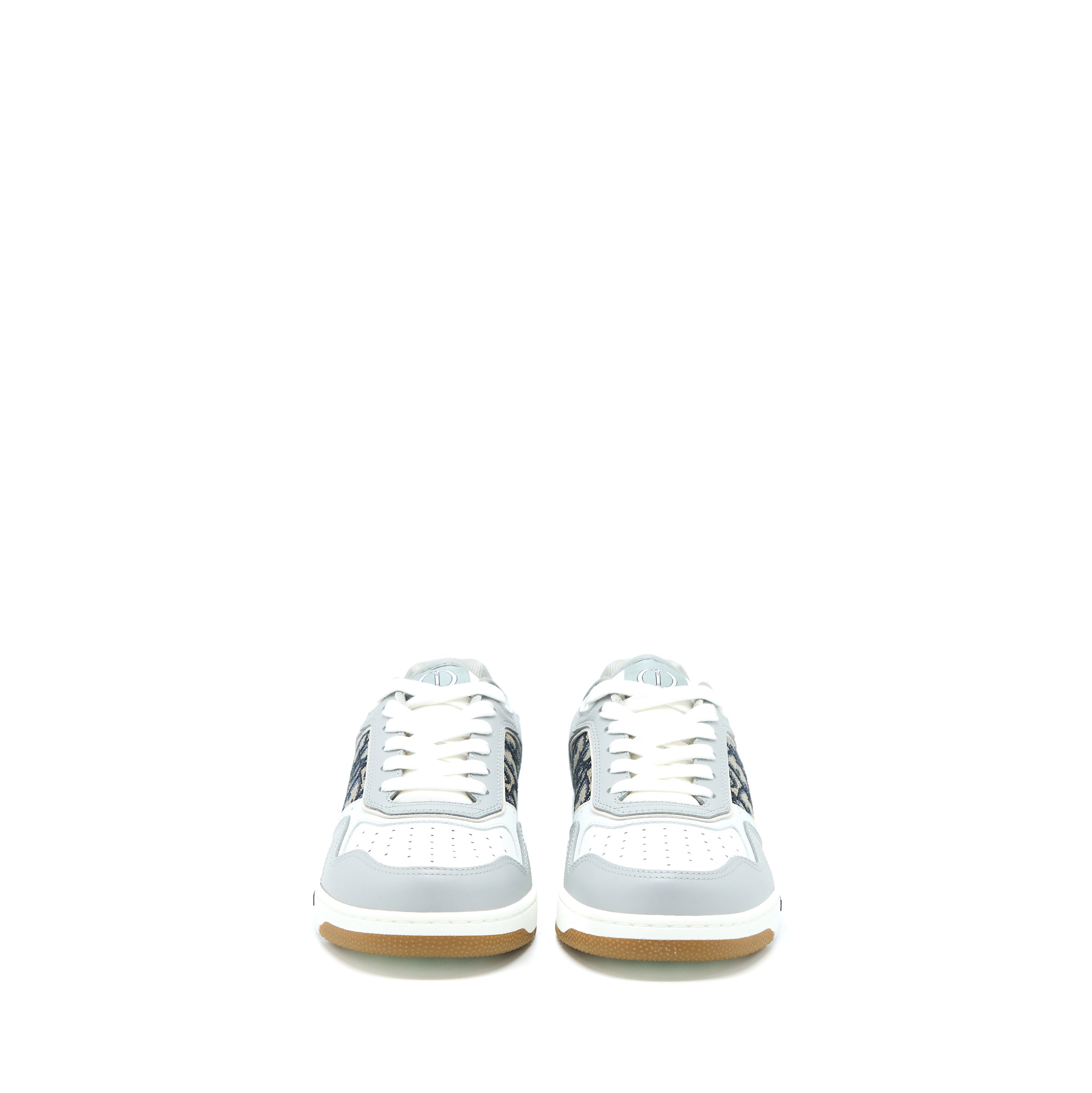 Dior Size 39 B27 Low-top Sneaker Calfskin/Oblique Jacquard Beige/Blue/Grey