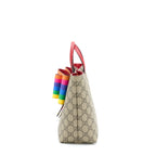 Gucci Children's GG Supreme/Multicolour Bow Tote