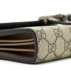 Gucci Dionysus GG Supreme Chain Wallet Beige SHW