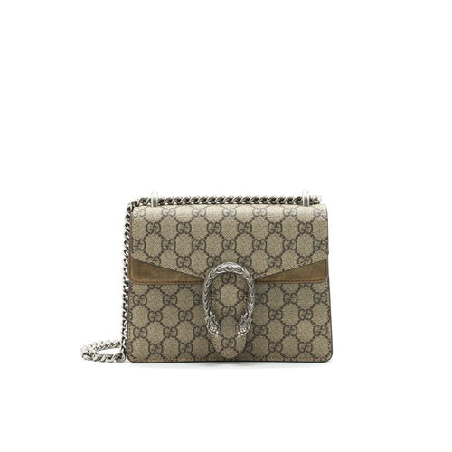 Gucci Dionysus GG Supreme Mini Bag in Beige