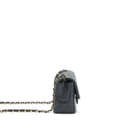 Chanel mini Rectangular Flap Bag Lambskin black LGHW (MICROCHIP)