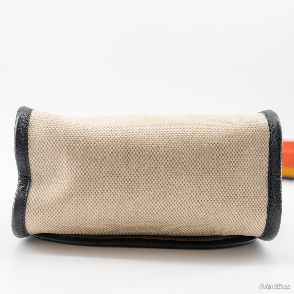 Hermes mini canvas bag