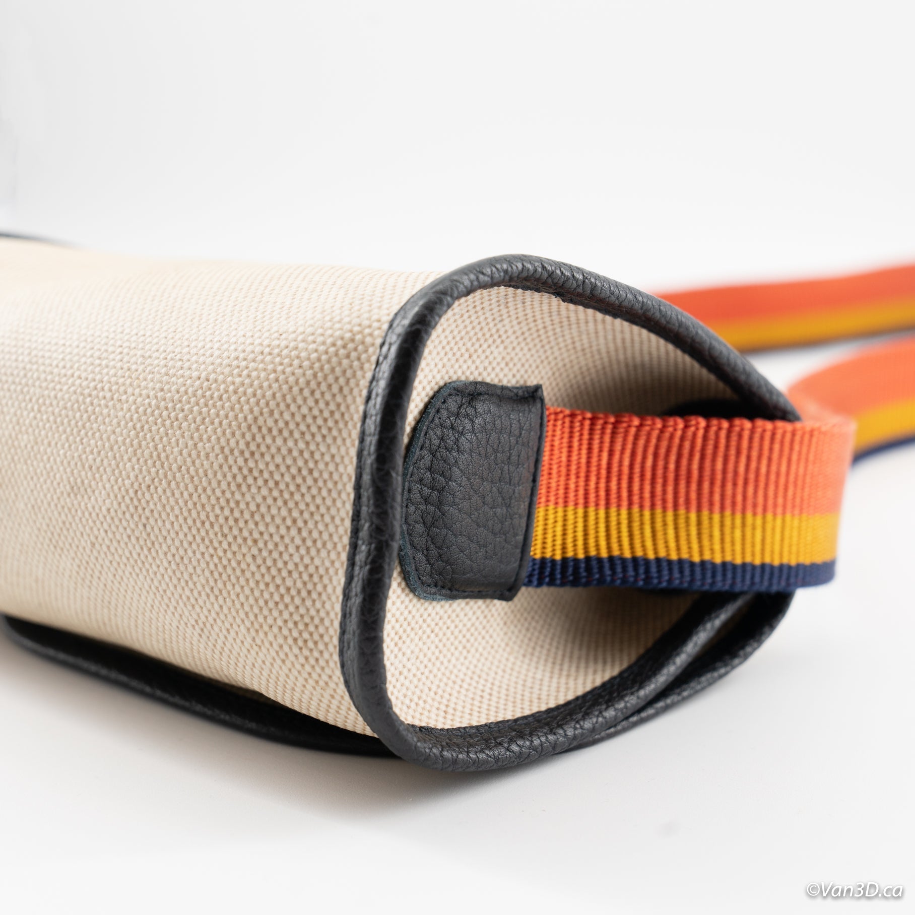 Hermes mini canvas bag