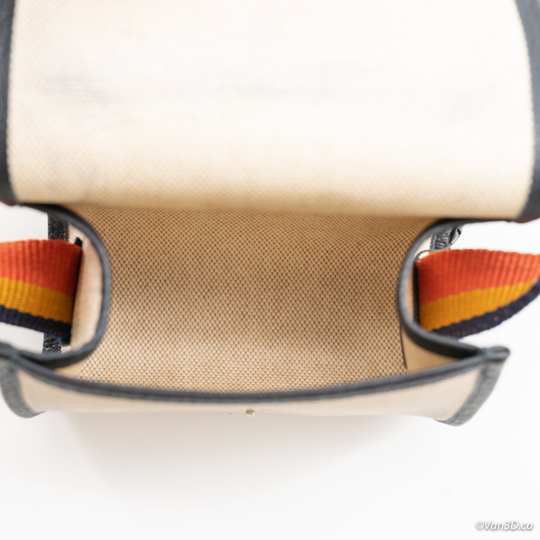 Hermes mini canvas bag