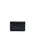 Chanel Classic Wallet On Chain Caviar Black SHW (Microchip)