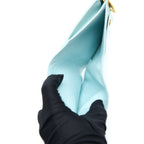 Bottega Veneta Bi-Fold Zip Wallet Lambskin Light Blue GHW