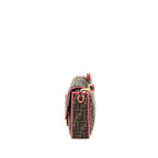 Fendi Buguette Shoulder Bag FF Jacquard Fabric/Multicolour GHW