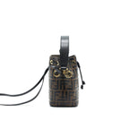 Fendi Mon Tresor Mini Bucket Bag Brown