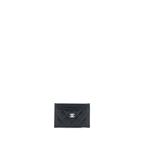 Chanel Classic Card Holder Caviar Black SHW