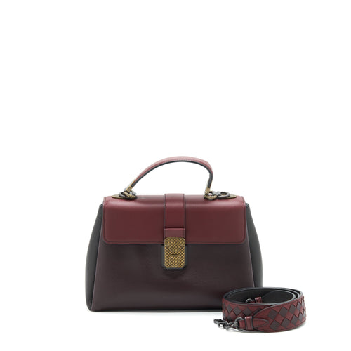 Bottega Veneta Piazza Top Handle Bag Burgundy