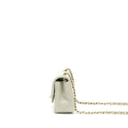 Chanel mini rectangular flap Bag Lambskin Light Grey LGHW (microchip)