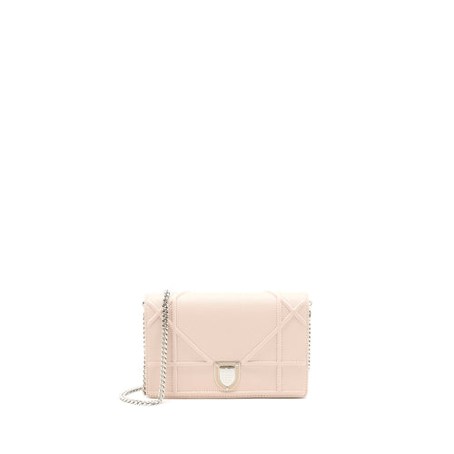 Dior Diorama Wallet On Chain Calfskin Light Pink SHW