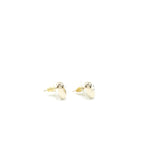 Chanel 22C Light Gold Tone Heart Earrings