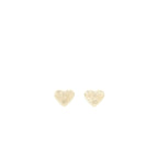 Chanel 22C Light Gold Tone Heart Earrings