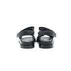 CHANEL DAD SANDALS SIZE36.5 LEATHER SANDAL BLACK