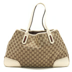 Gucci Princy Tote Bag GG Supreme Canvas/ White GHW