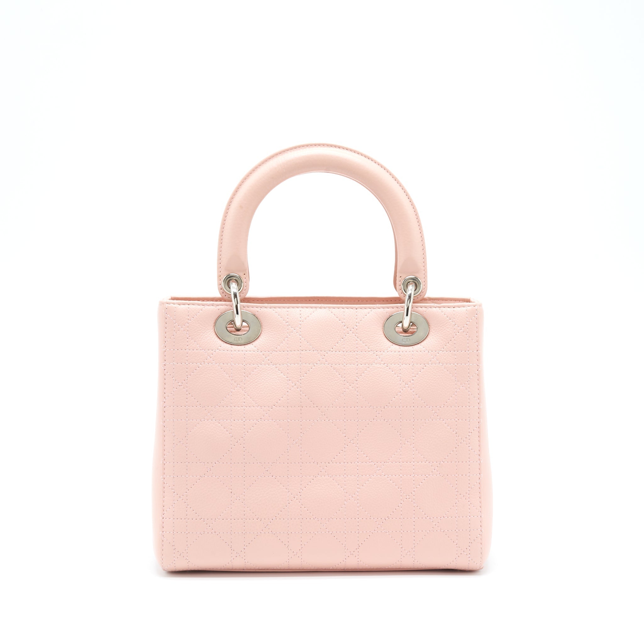 Dior Medium Lady Dior Calfskin Light Pink SHW