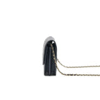 Chanel Classic Square Wallet on Chain Caviar Iridescent Purple LGHW