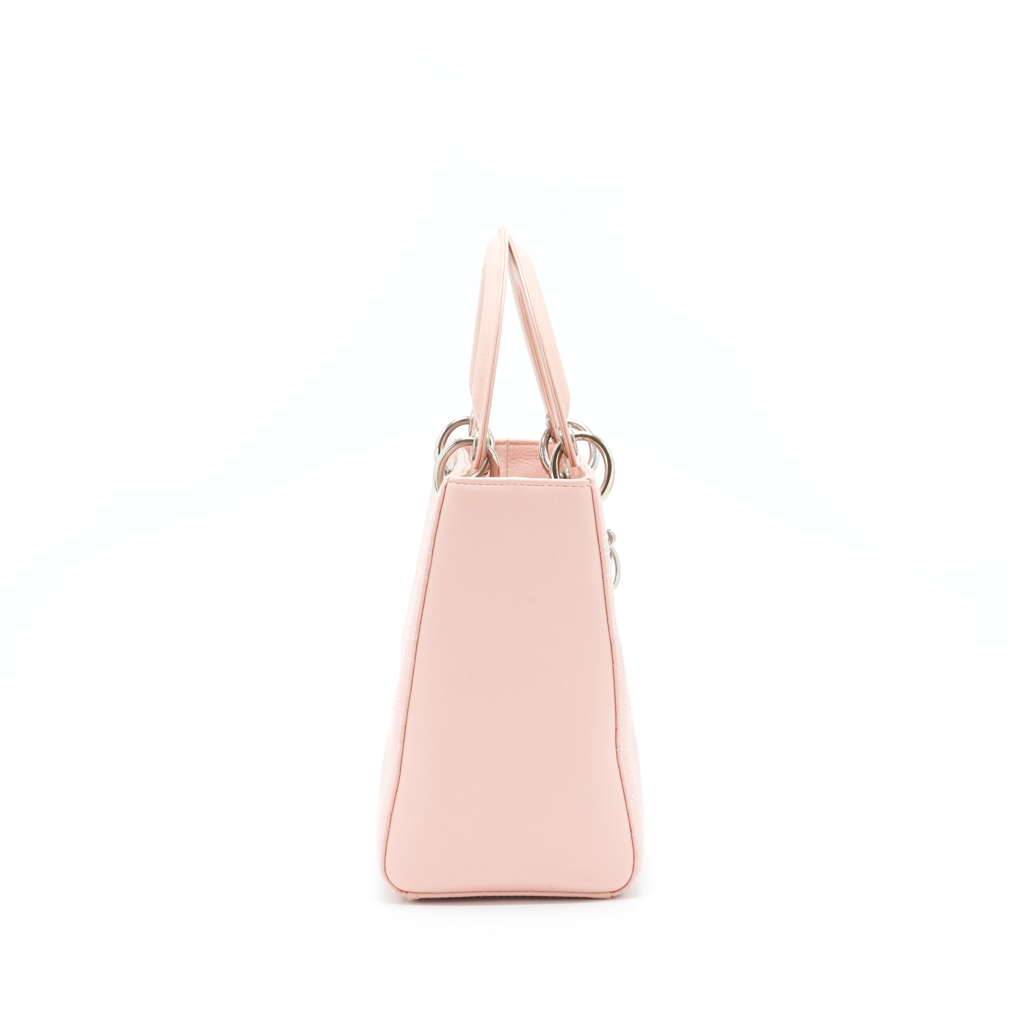 Dior Medium Lady Dior Calfskin Light Pink SHW