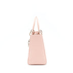 Dior Medium Lady Dior Calfskin Light Pink SHW