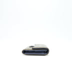 CHANEL FLAP LONG WALLET PATENT LEATHER GREY SHW