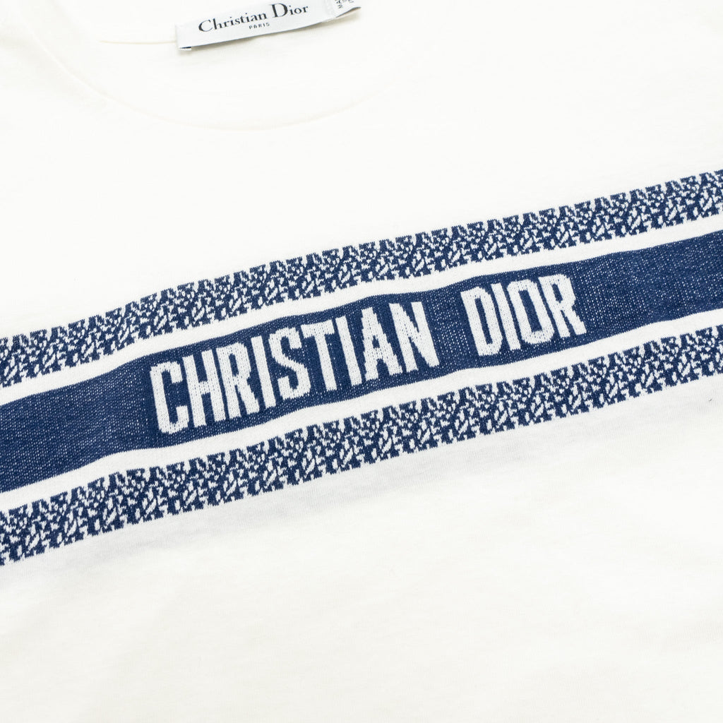 Dior size XS dioriviera T-Shirt Cotton white / navy