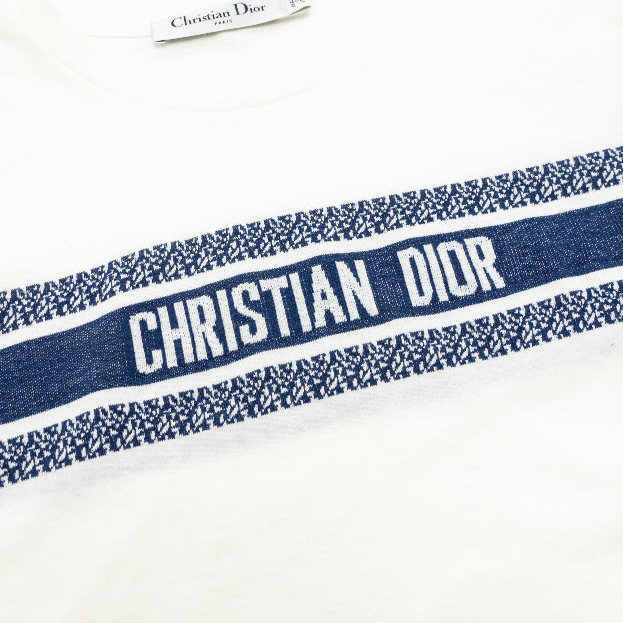 Dior size XS dioriviera T-Shirt Cotton white / navy