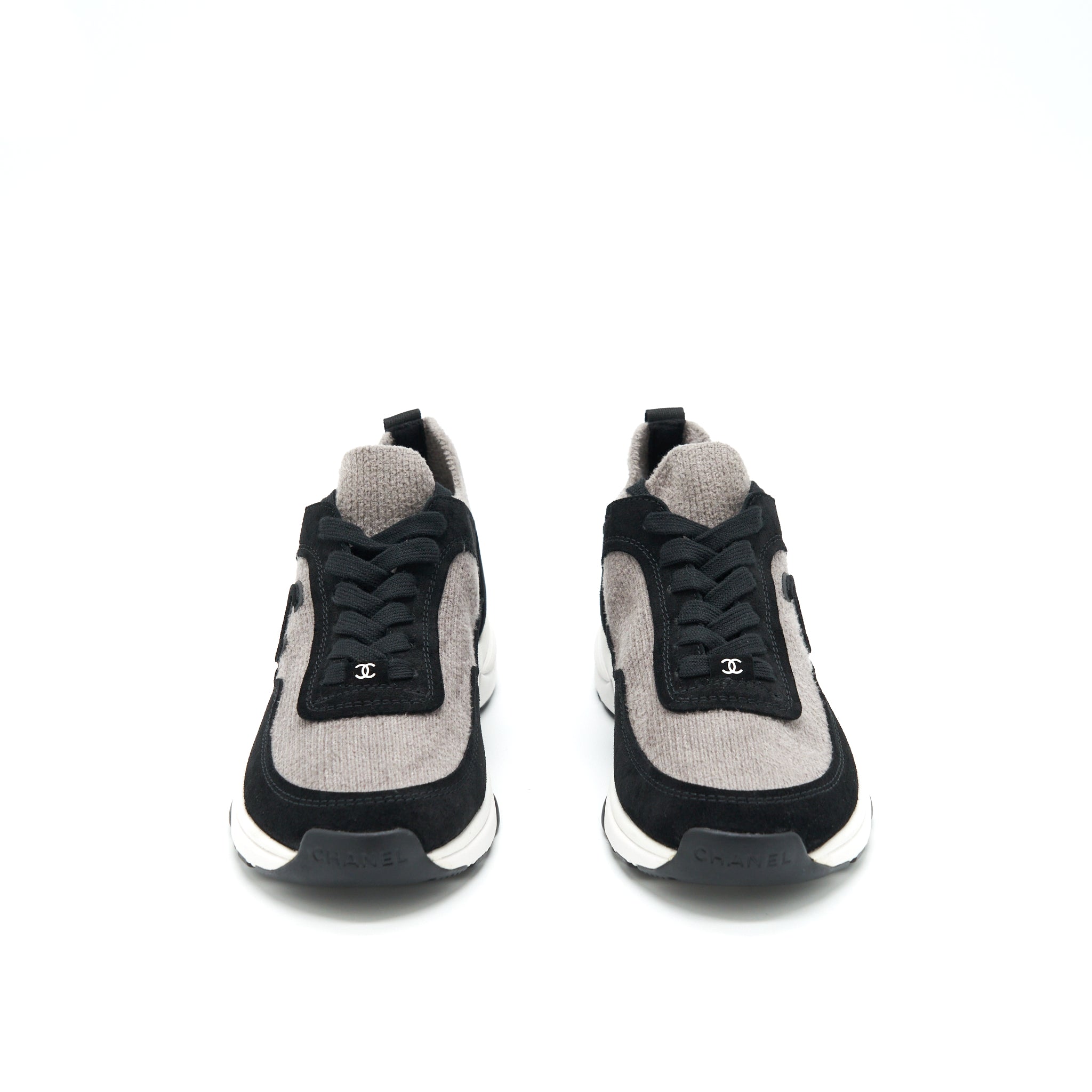 Chanel Size 37 Women’s Sneakers Grey/ Black
