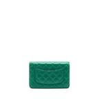Chanel Classic Wallet On Chain Caviar Green SHW
