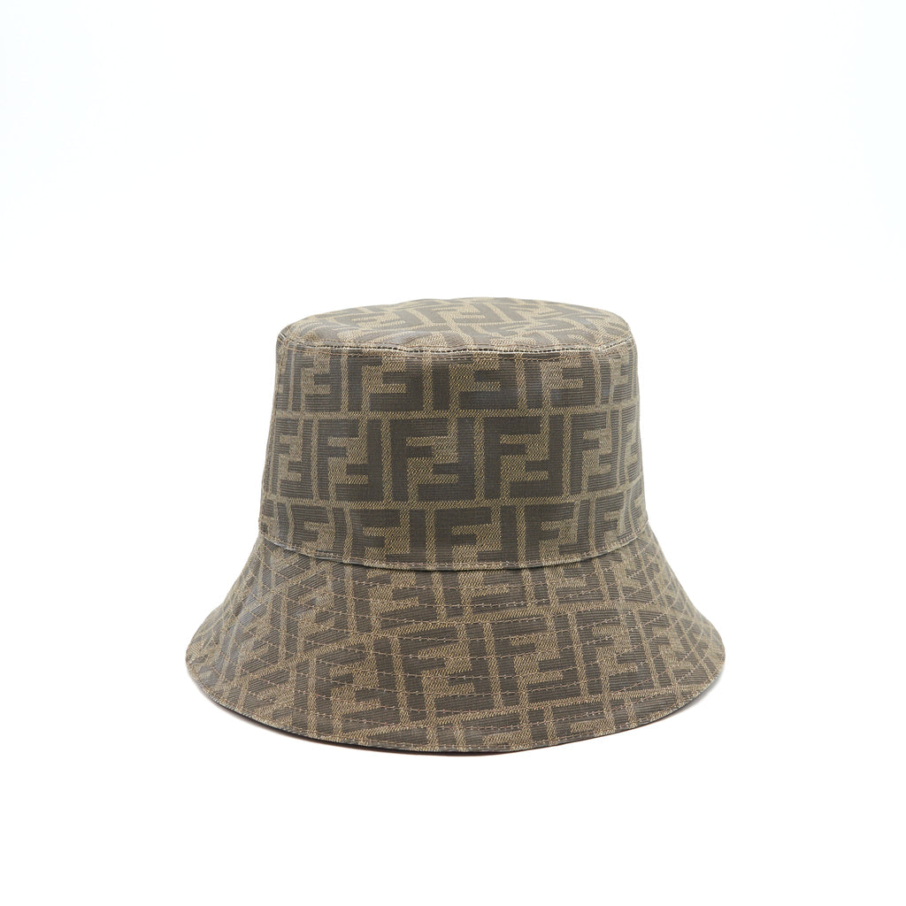 Fendi Bucket Hat Monogram with Red inside