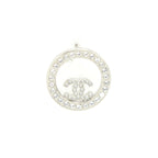 Chanel Round Earrings With Crystal SHW