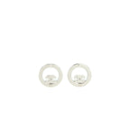 Chanel Round Earrings With Crystal SHW