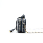 Chanel tweed and Python Small Vanity Case