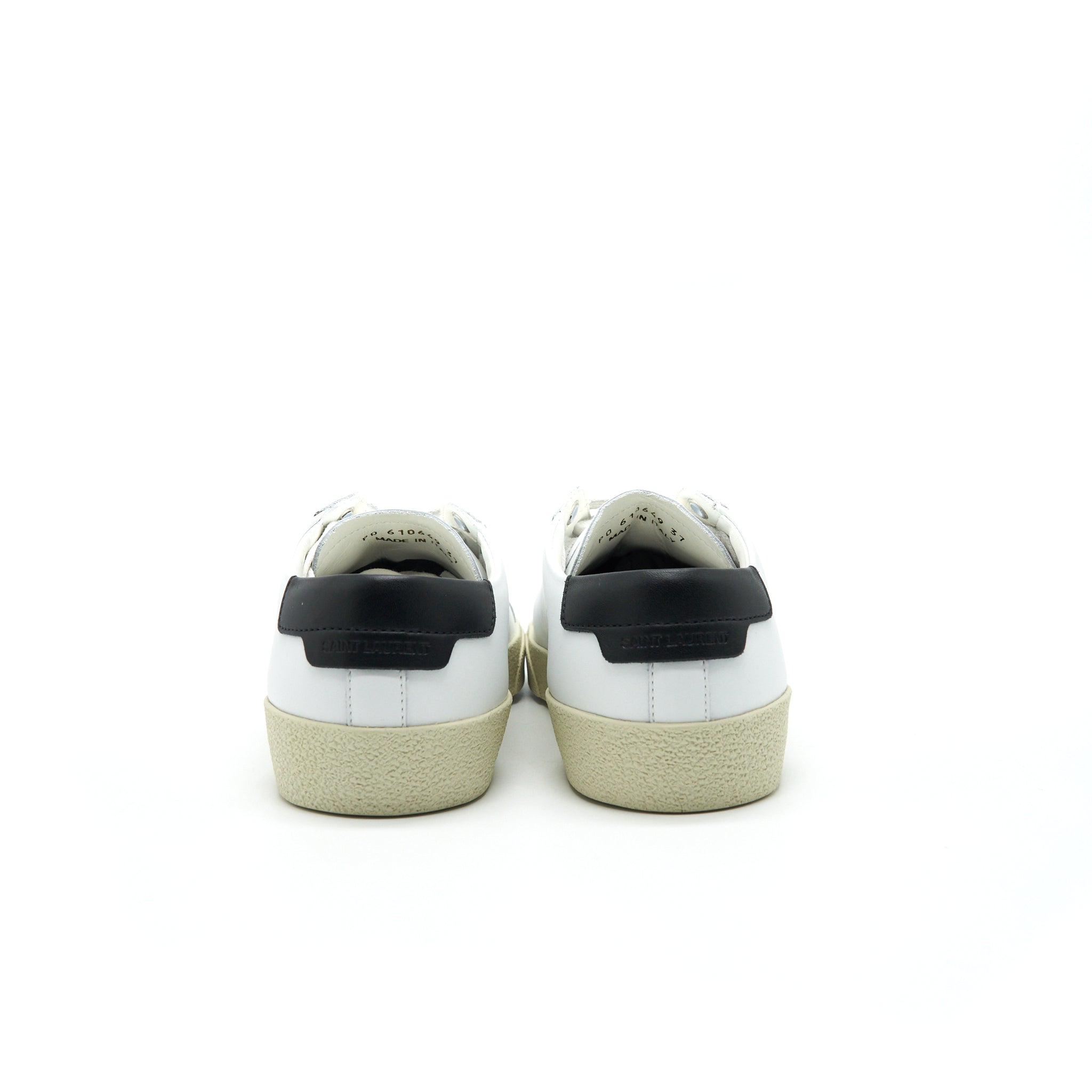 Saint Laurent Size 37 Court Classic Low Top Leather Sneakers