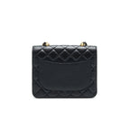 Chanel Quilted Calfskin and Caviar Flap Bag Black GHW