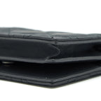Dior Flap card Holder Calfskin so black