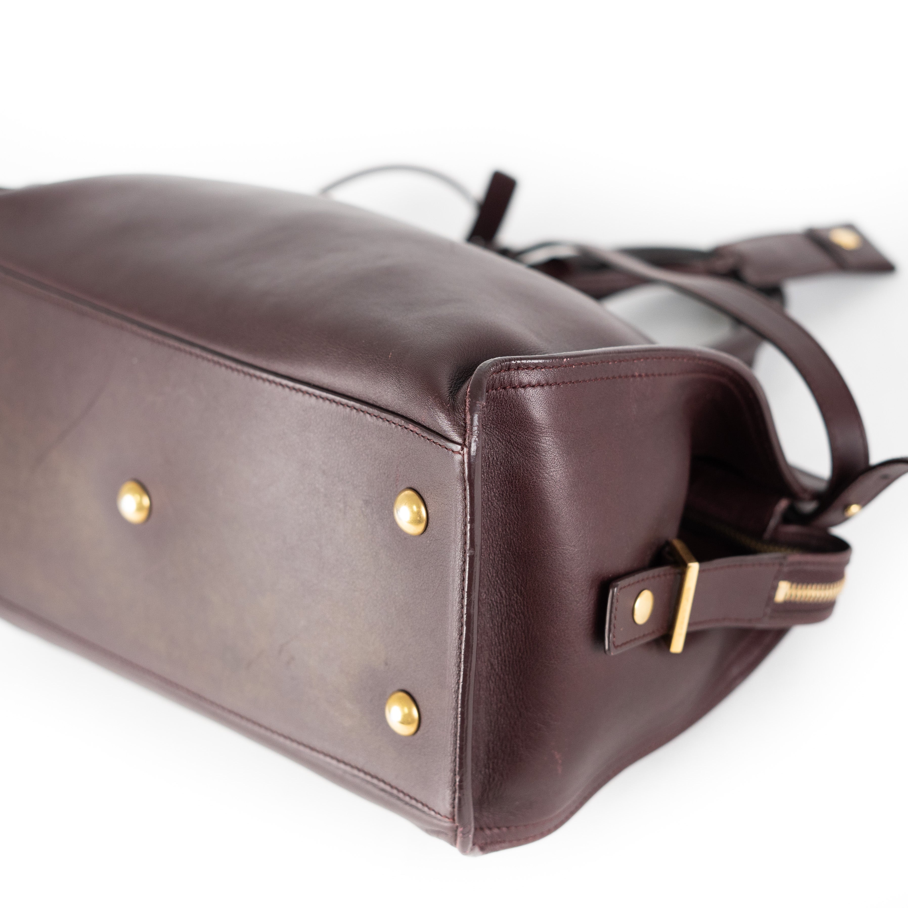 Saint Laurent Small Cabas Bag Brown