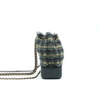 CHANEL GABRIELLE TWEED BACKPACK DARK GREEN