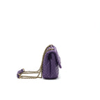 BOTTEGA VENETA OLYMPIA BAG IN PURPLE