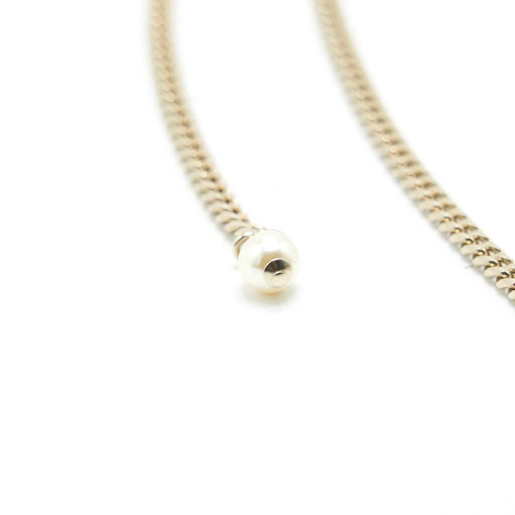 CHANEL CC DROP NECKLACE WITH MULTICOLOUR STONES, PEARLS & CRYSTALS