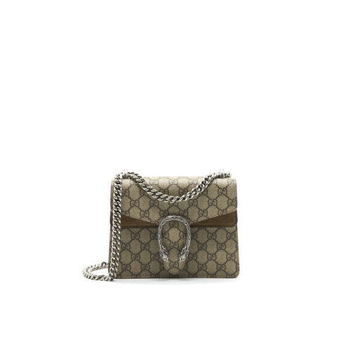 Gucci Mini Dionysus GG Supreme Canvas/ Beige