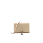 SAINT LAURENT / YSL KATE CHAIN WALLET IN BEIGE SHW