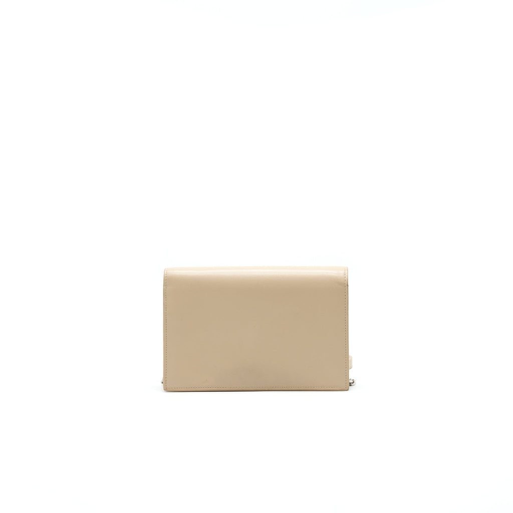 SAINT LAURENT / YSL KATE CHAIN WALLET IN BEIGE SHW